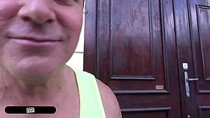 Russian Receptionist Gushes from Deepthroat Choke in Elevator Fuck