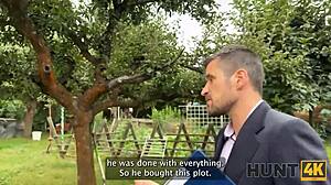 Hunt4k: Hot Czech Brunette Pickup Sex Outdoor - Family Catches Us POV Fuck!