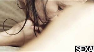 dominant beauty hair pulls petite teen nipples in lesbian fingering kiss pussy play