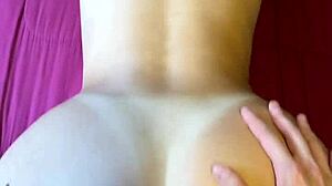 Sexy skinny roommate spreads huge ass cowgirl riding in dorm view