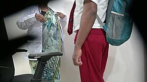 lady doc strokes schoolboy's hard dick during exam 😏🔥