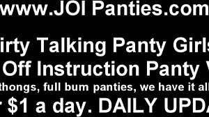 stroke your cock while i tease in panties