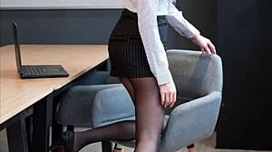 think you can jerk off without cumming? una 901 office suit challenge part 1 cosplay game