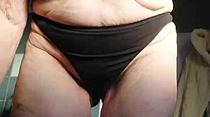 granny fucks her hairy german pussy with cucumber