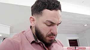 Peter green gets sloppy rim from chloe temple's tongue