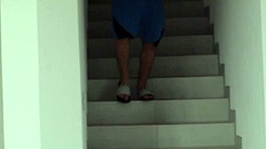 Step-mom catches my cheating ass bent over her bed now she's riding me missionary style