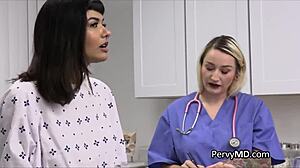 latina patient bent over for doctor's hidden cam doggystyle meds...