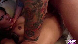 skinny babe's tight cunt licked then drilled doggystyle hard