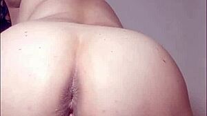 Cheating Wife Fingers Ass for Cuckold Boss!