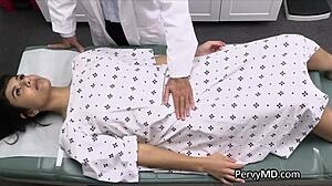 latina patient bent over for doctor's hidden cam doggystyle meds...