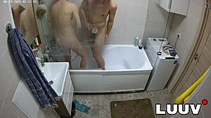 luuv esteban n foxy showerin her nice naturals wow