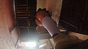 Professor Upskirts Busty Latina Student Skirts in Class