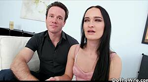 wifey sasha sparrow takes bbc creampie while cuck hubby watches 😈💦👀