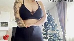 sexy big tits girl in lingerie pantyhose