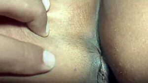 i can't stop moaning on this black guy's huge dick, covered in his hot cum