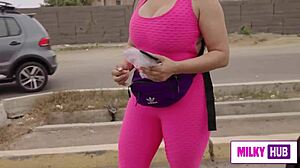 Horny Latina Milf Prostitute Begs for Monster Cock Street Fuck