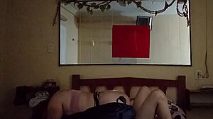 Wife rides cowgirl then missionary pounding with hubby