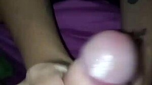 we start watchin porn she massages my dick till she milks every drop out