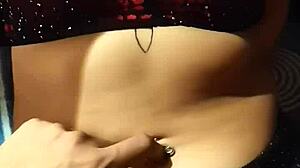 i get so relaxed massaging her sexy latina belly button natural tits