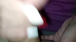 we start watchin porn she massages my dick till she milks every drop out