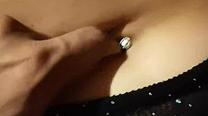 i get so relaxed massaging her sexy latina belly button natural tits