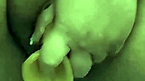 Chubby housewife rips clothes masturbates dildo to squirting orgasm
