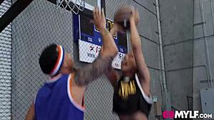 Hot Ebony Milf Fucks Hard During Intense Gym Workout Session