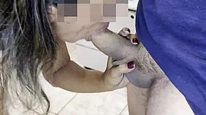 hotwife takes two anal creampies cuck watches mouth cum