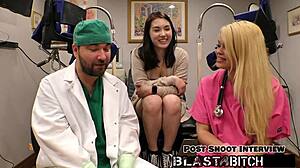 Nurse mina moon you suck my cock so good now bend over for doggystyle in hospital