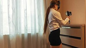 Naughty Redhead Hotwife Records Cuckold Lover Fuck For Husband