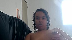 Latina Putinha Fingers Pussy Deep Masturbating To Gushing Orgasm