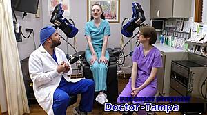 Dr Tampa Gives Luci Starr Her First Gyno Exam Close-Up!
