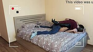 Naughty Redhead Hotwife Records Cuckold Lover Fuck For Husband