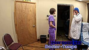 Dr Tampa Gives Luci Starr Her First Gyno Exam Close-Up!