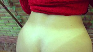 surprised stepsis bent over garden pussy fucked