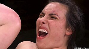 Bound Busty Slave Chokes on Deepthroat Anal Fuck!