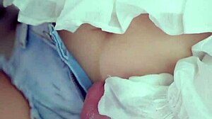 watch my hairy asian pussy get rubbed hard before deep toy insertion play