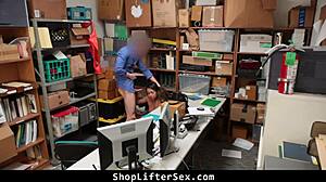Shane blair caught shoplifting stripped fucked rough in lp office garage