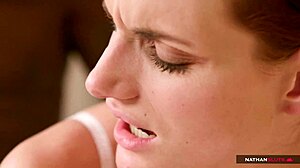 secretary marie clarence ass stretched wide in rough interracial pounding 4k