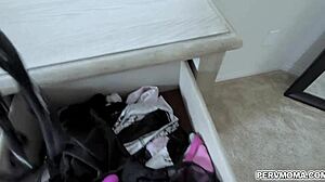 step bro fingers elle's wide stretched wet shaved pussy deep with vibrator stretching