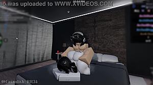 Ghost girl bends over for quickie doggystyle blowjob game