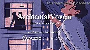 she fingers pussy watching neighbors fuck voyeur hotel roleplay...