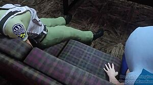 Resident Evil Giantess Inflates With Huge Monster Ass Belly Tall!