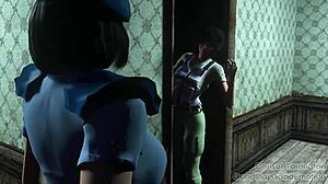 Resident Evil Giantess Inflates With Huge Monster Ass Belly Tall!