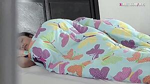 Amateur Blonde Brunette Teen Besties Share One Big Cock Sleepover Blowjobs