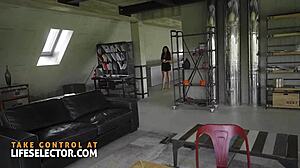 POV Secretary Mary Bambola Footjob to Hard Cowgirl Fuck