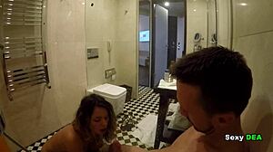 whoa steamy shower with sexydea goddess after her ass shaking pounding... wet tan lines!