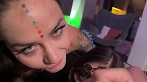 Mari Galore and Yoya Grey Sloppy Double Blowjob Deepthroat Ass Lick Rimjob