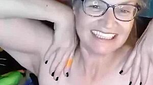 Ever seen a hot granny's big saggy tits during naked yoga masturbation?