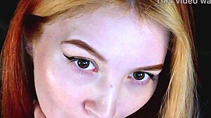 watch her suck that thumb like a craving cock before the toy orgasm hits